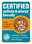Certified Asthma& Allergy Friendly by Allergy and Asthma Foundation of America